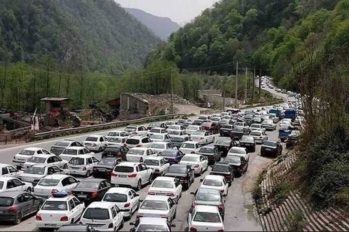ترافیک سنگین در محورهای شمالی کشور