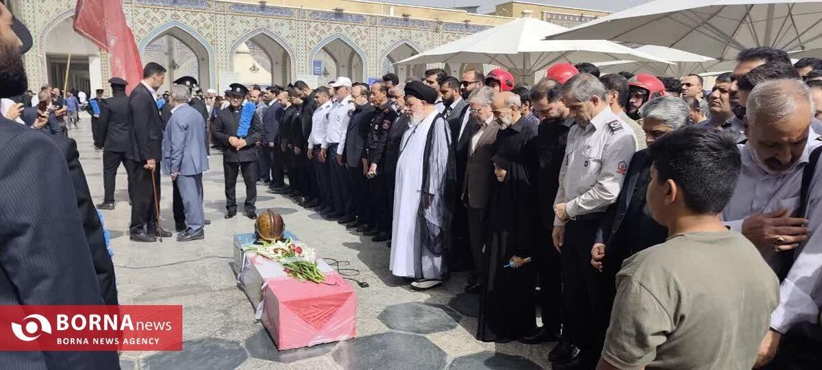وداع با آتش نشان فداکار مشهدی