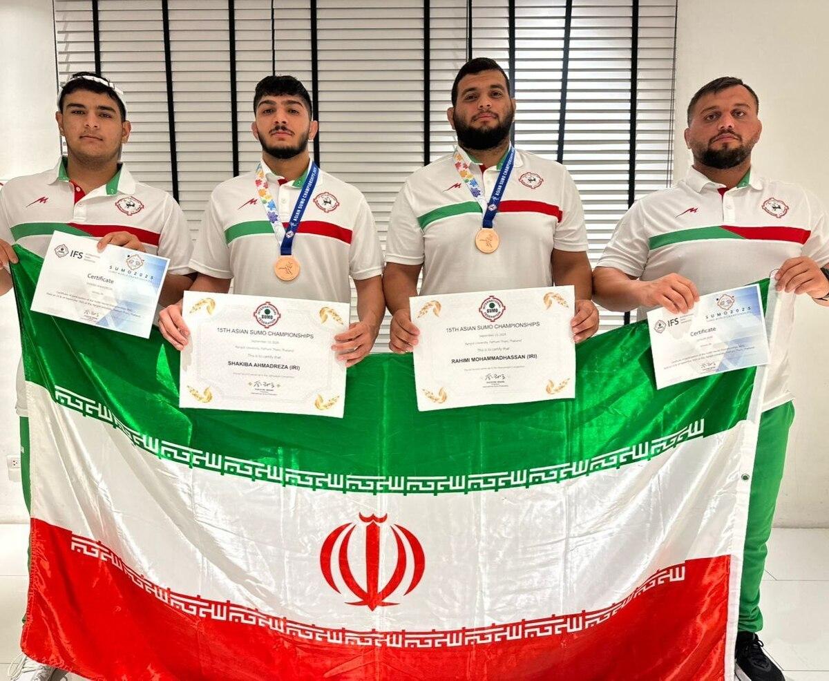 کسب دو مدال برنز توسط ملی‌پوشان سومو ایران در رقابت‌های قهرمانی آسیا