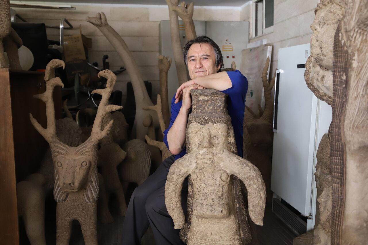 چوپان که مجسمه‌ساز شد