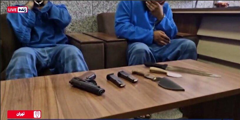 کلت کمری و ۲ خشاب تیر و ۳ سلاح سرد؛ ابزار سارقان هنگام سرقت در منطقه وردیج! | ویدئو