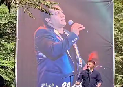 ببینید / گریه‌ها و فریادهای سید جواد هاشمی در مراسم تشییع امید جهان