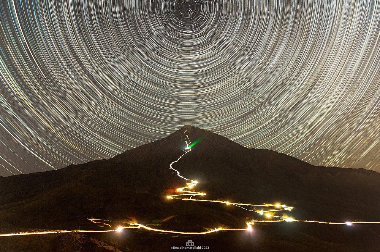 تصویری رویایی از باشکوه‌ترین قله ایران