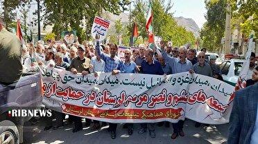 راهپیمایی نمازگزاران لرستانی در جمعه خشم