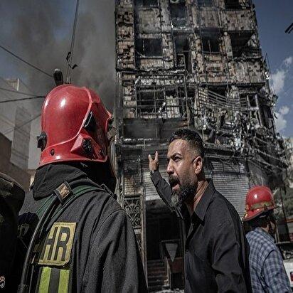 تصاویر: آتش‌سوزی مجتمع تجاری، مسکونی ‌در سبزوار‌