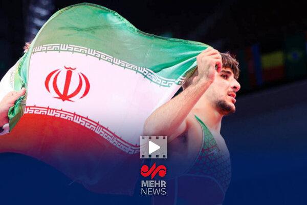 دور افتخار با پرچم ایران با چاشنی سالتو توسط سعید اسماعیلی