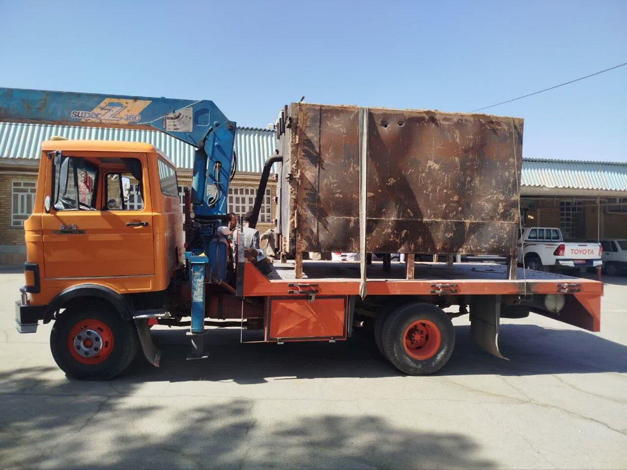 کشف و توقیف یک دستگاه کوره صنعتی تولید زغال در کرمانشاه