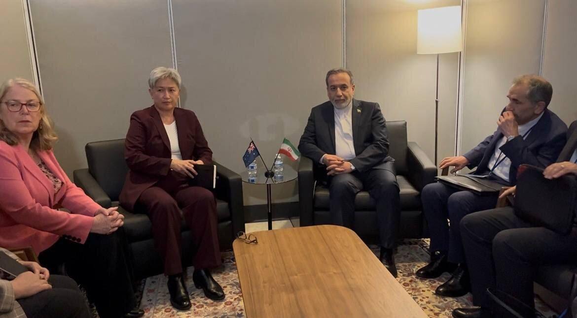 دیدار وزیر امور خارجه جمهوری اسلامی ایران با وزیر امور خارجه استرالیا
