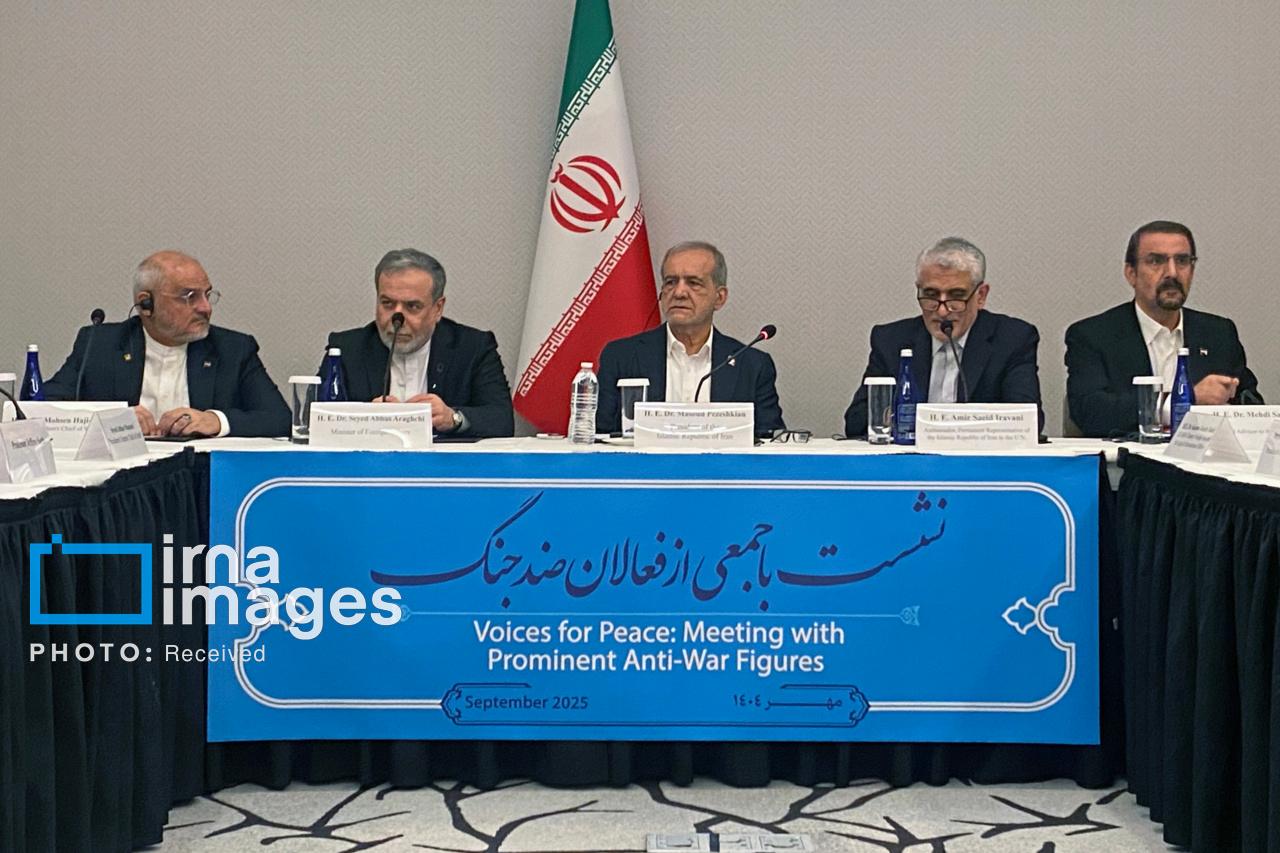 دیدار و گفت‌وگوی نمایندگان جنبش‌های ضد جنگ در آمریکا با پزشکیان