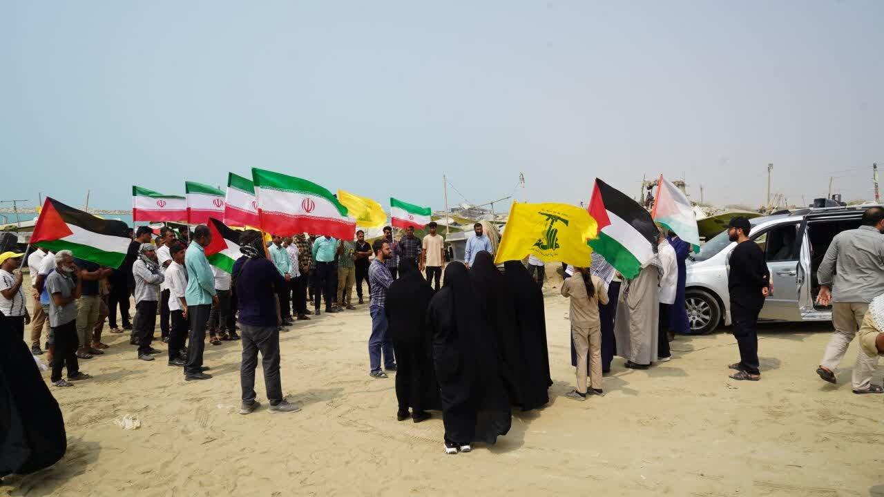 حضور کاروان یاران صمود در شهرستان سیریک