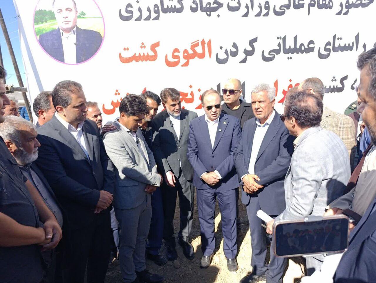 فیلم| سفر یک روزه وزیر جهاد کشاورزی به همدان
