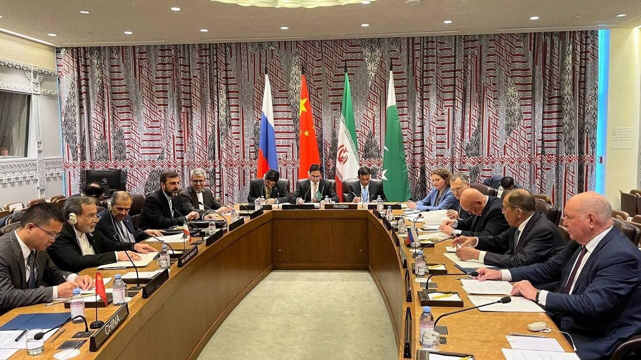 برگزاری نشست چهارجانبه چین، ایران، پاکستان و روسیه در خصوص افغانستان