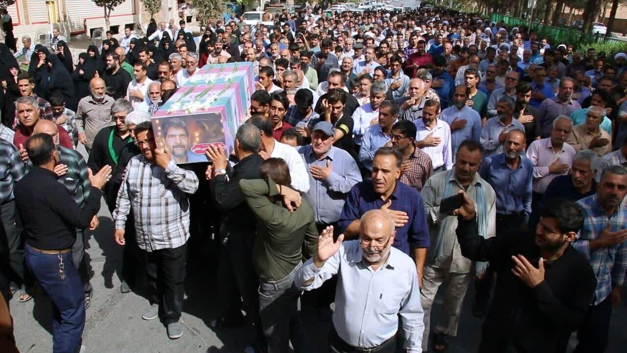 پیکر جانباز شهید در میبد یزد تشییع شد
