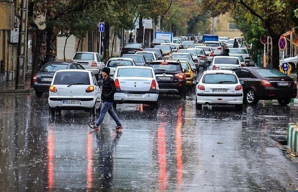 باران غیر منتظره در مشهد + ویدئو