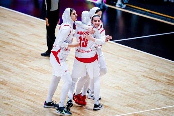 تیم بسکتبال زیر ۱۶ سال دختران در کاپ آسیا پیروز شد