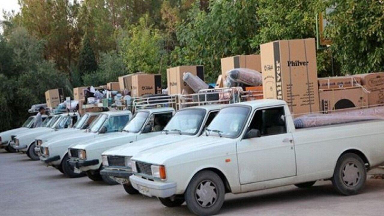 اهدای ۵ سری جهیزیه به نوعروسان پارس آباد