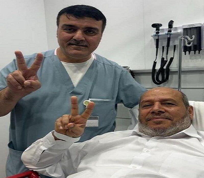 رسانه‌های فلسطین تصویری از «خلیل الحیه» پس از حمله اسرائیل به دوحه را منتشر کردند