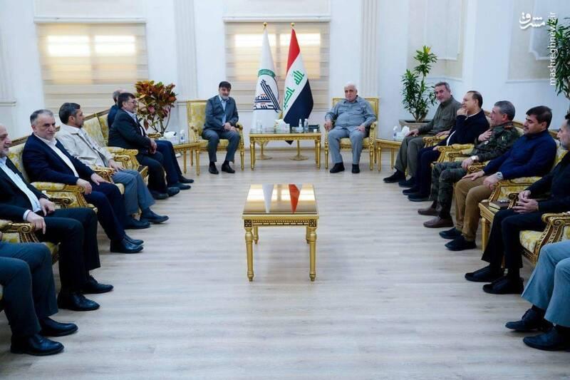 عکس/ ملاقات فرمانده الحشد الشعبی با سردار رادان در بغداد