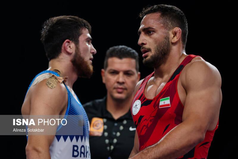 آذرپیرا با شکست قهرمان المپیک فینالیست شد +فیلم