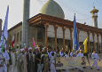 تشرف کاروان پیاده روی به حرم مطهر حضرت احمدبن موسی الکاظم